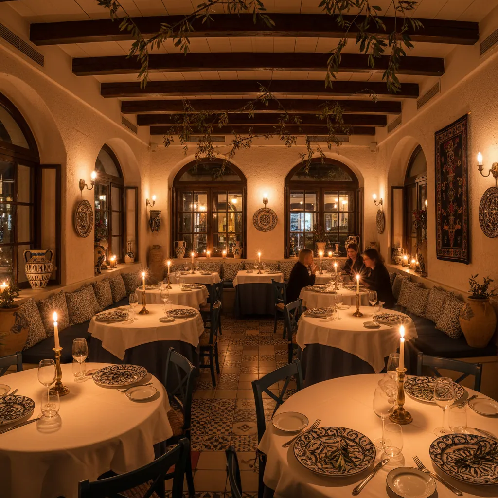Warme sfeer van Olympia Restaurant